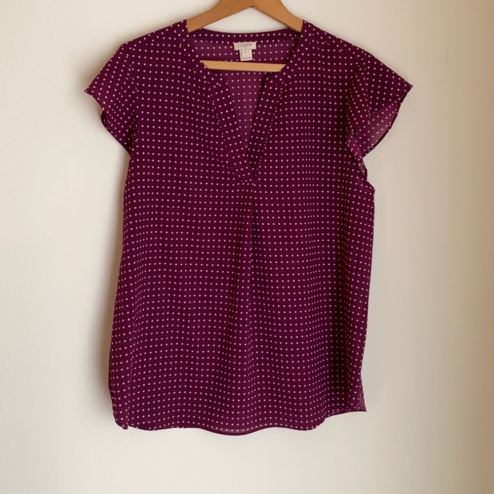 J. Crew Purple Blouse